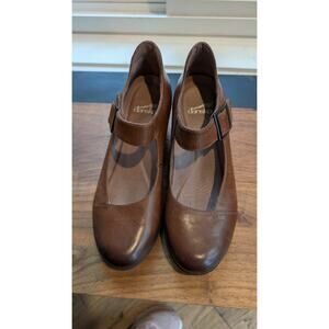 Dansko Roxanne Burnished Chestnut Mary Janes